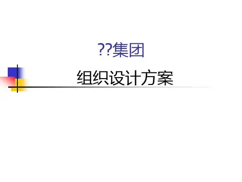 某集团组织架构设计方案