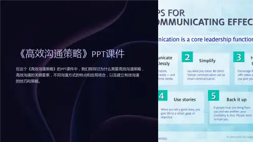 《高效沟通策略》课件
