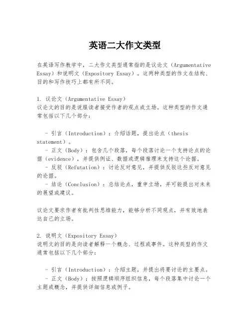 英语二大作文类型