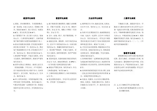 学生会评分细则