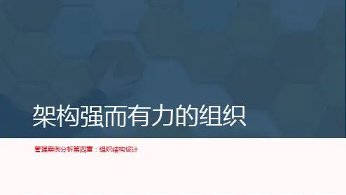 组织结构设计-PPT课件