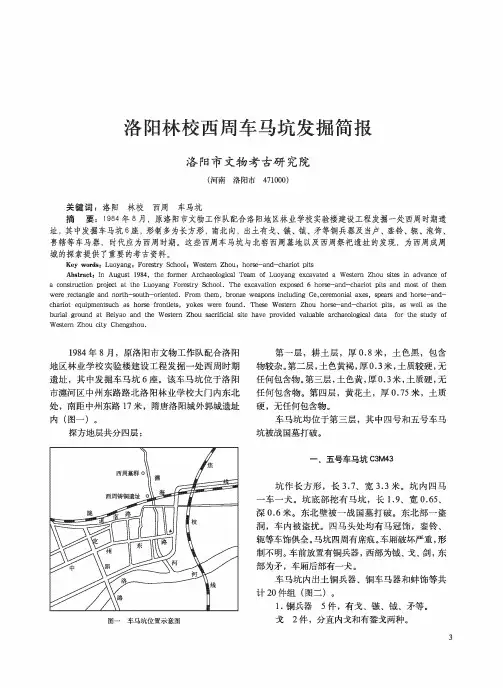 洛阳林校西周车马坑发掘简报