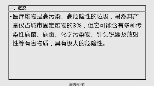 医疗废物管理培训课件共36张