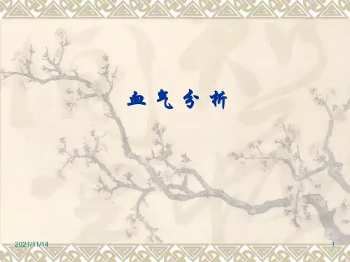 血气分析实用方法【优质PPT】