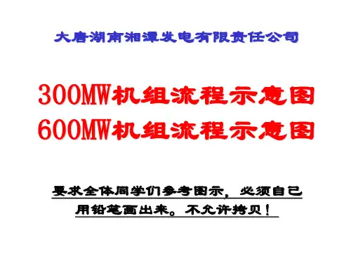 火电厂流程示意图
