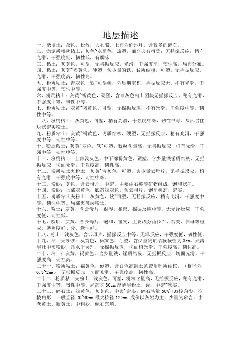 地质编录(全)