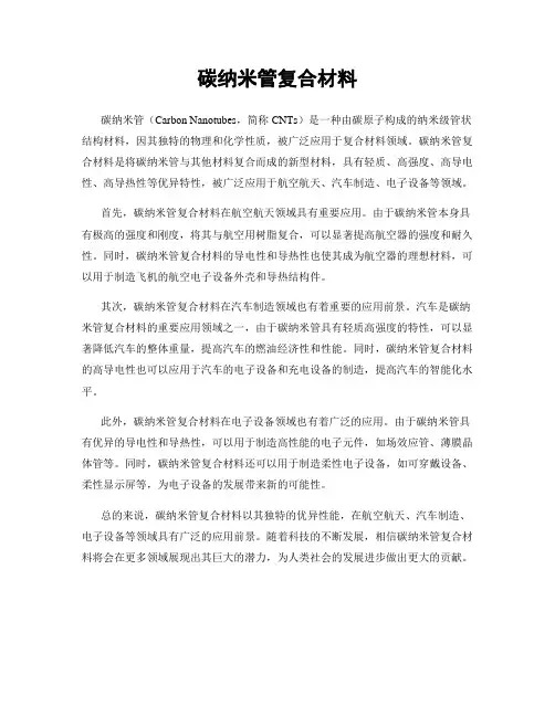 碳纳米管复合材料