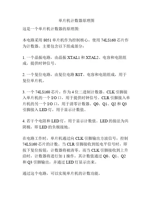 单片机计数器原理图