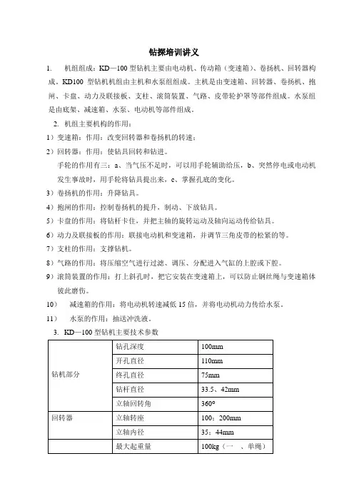 钻探培训讲义