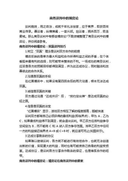 商务谈判中的博弈论