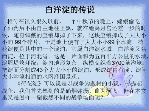 必修一《荷花淀》