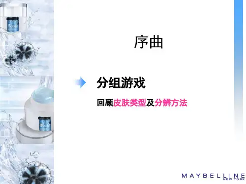 护肤品培训讲义(PPT 65页)
