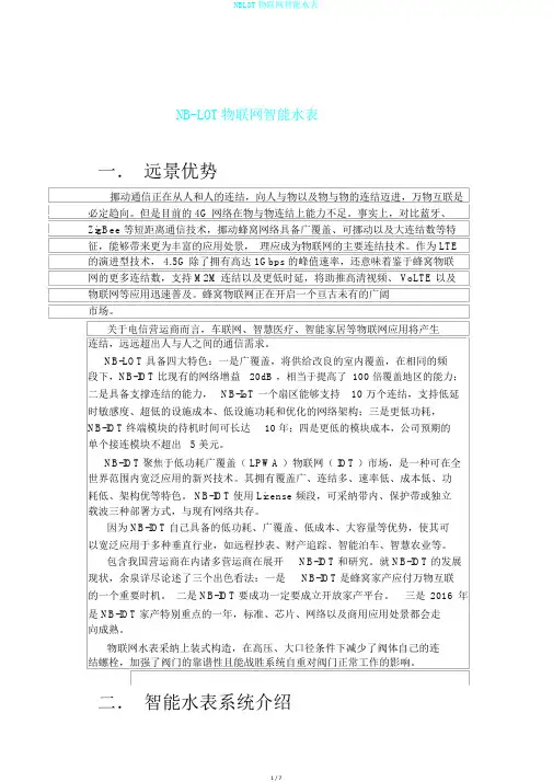NBLOT物联网智能水表