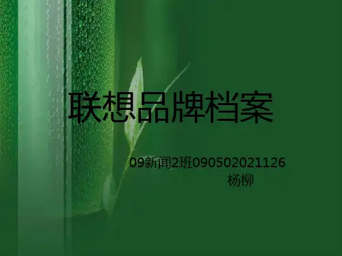 Lenove品牌档案