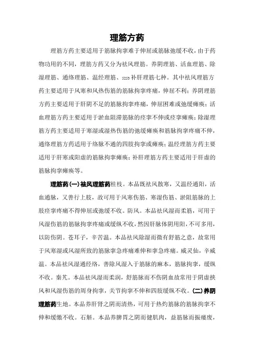土单方理筋止血活血凉血方药抽筋中医理论及药方秘方仅供参考13000字整理不易