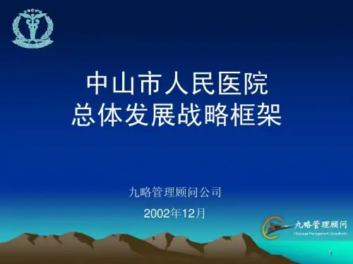 人民医院发展战略框架
