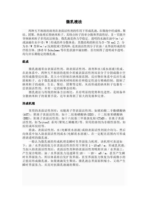 微乳液法