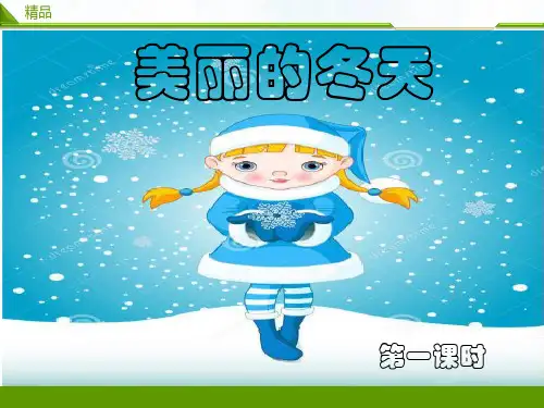 一年级道德与法治 美丽的冬天 课件PPT
