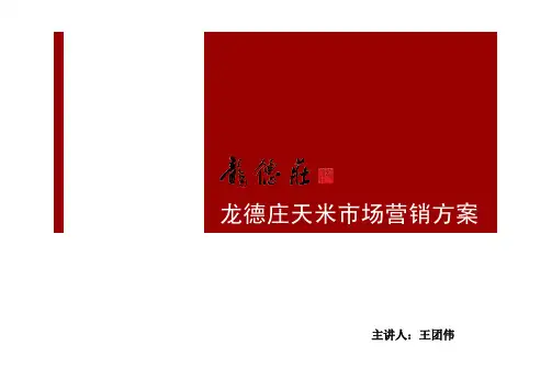 龙德庄天米(有机大米)市场营销分析