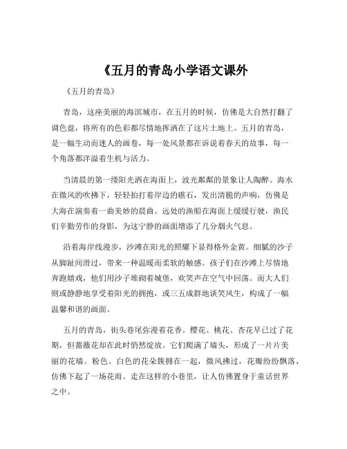 《五月的青岛小学语文课外