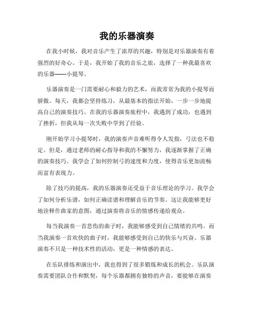 我的乐器演奏