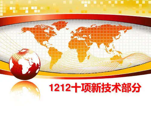 最新1212十项新技术部分