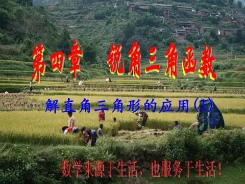 解直角三角形 的应用(方位角)
