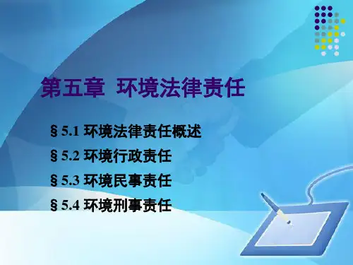 环境行政、民事与刑事责任(ppt 42页)
