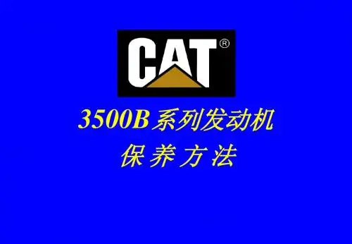 卡特发动机3500B发动机保养  二级