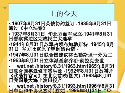历史上的今天优品ppt资料