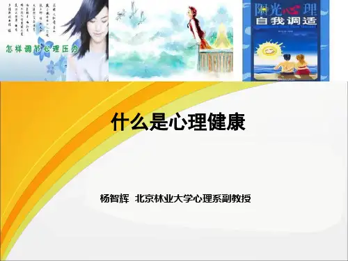什么是心理健康  课件