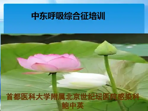 中东呼吸综合征病例诊疗方案2013年第1版临床诊断