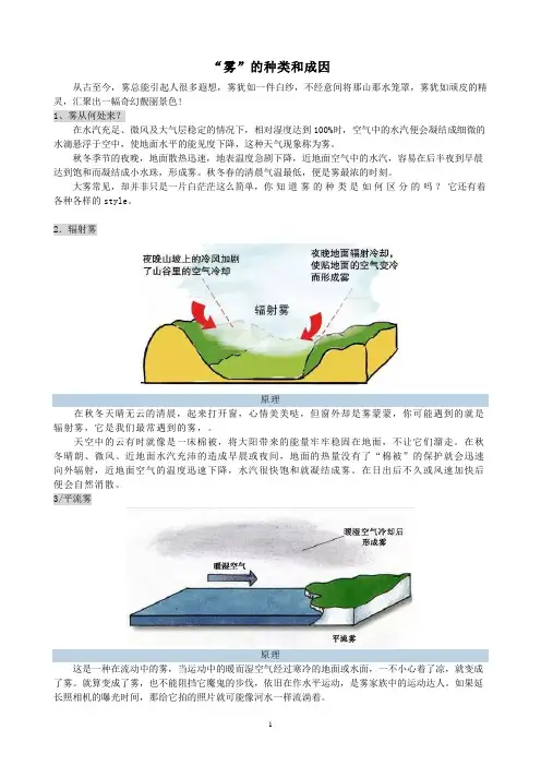 2023届高考地理二轮微专题：“雾”的种类和成因