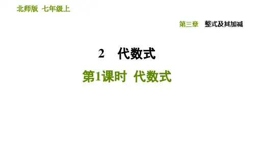 3.代数式_1PPT课件(北师大版)