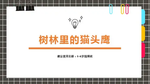 2024年《4-7岁水粉创意画猫头鹰》-美术课件