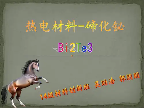 材料科学基础功能材料—碲化铋