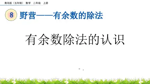 《有余数除法的认识》有余数的除法PPT教学课件