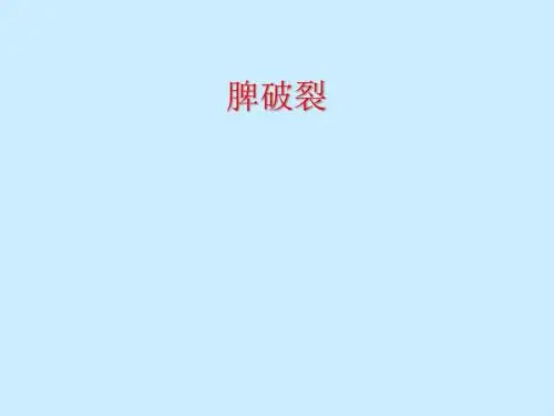 脾破裂