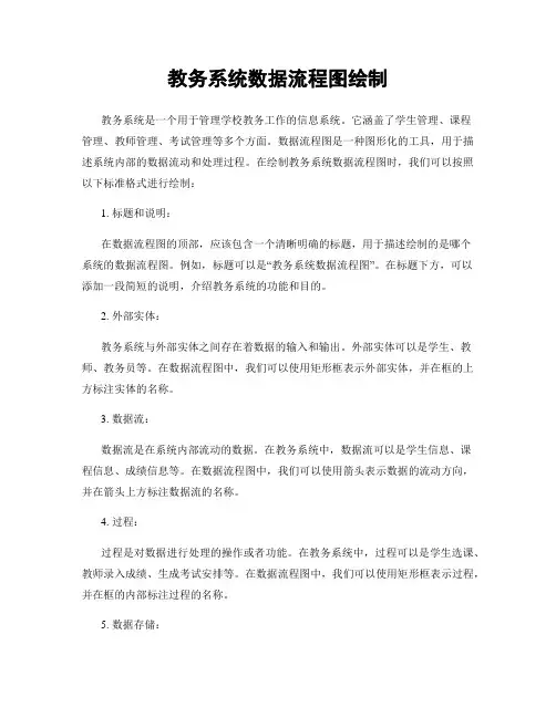 教务系统数据流程图绘制