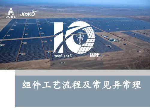 组件工艺流程及常见异常处理