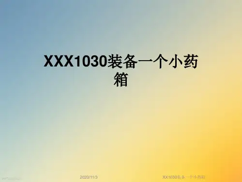 XX1030装备一个小药箱