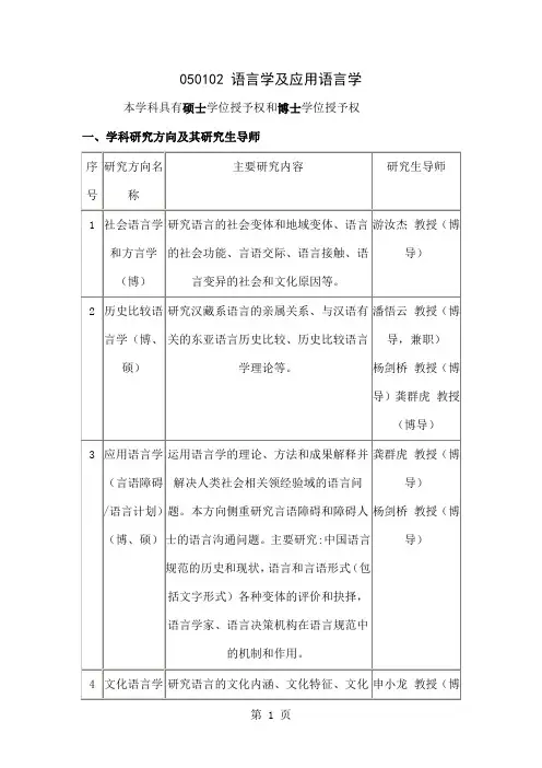 复旦大学硕博培养方案-36页word资料