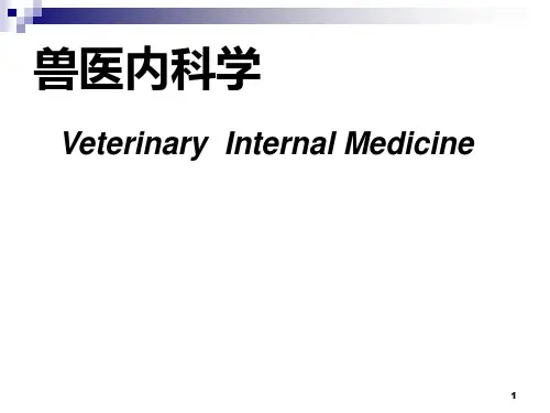 兽医内科学呼吸及心血管系统疾病1PPT课件