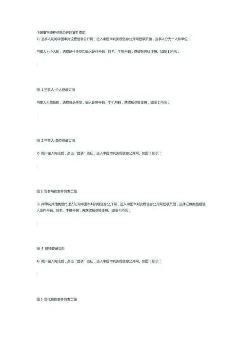 中国审判流程信息公开网案件查询