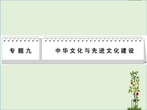 【高考政治必备考点常考知识点备考学习】专题九 中华文化与先进文化建设