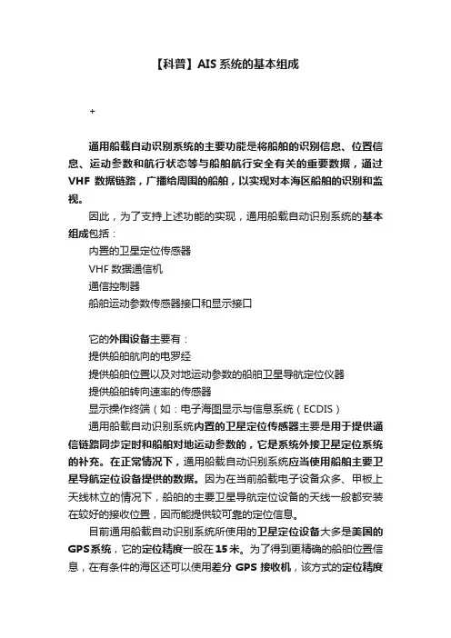【科普】AIS系统的基本组成