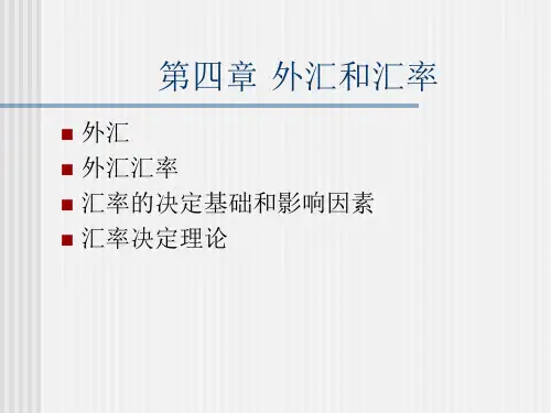 第四章外汇和汇率