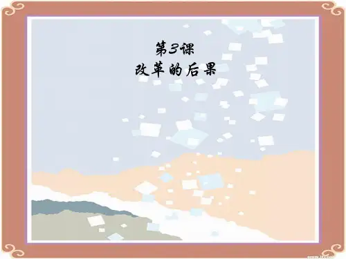 《改革的后果》