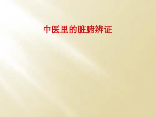 中医里的脏腑辨证