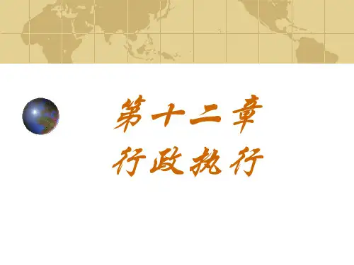 行政执行(终)